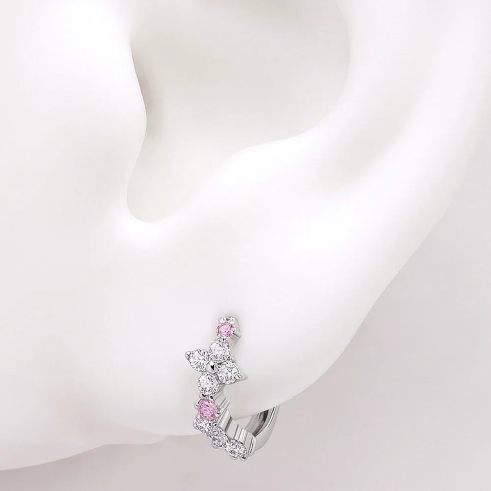 ASTM F136 Titan-Ohrstecker mit vierblättrigem Kleeblatt-Kranz, hypoallergen, minimalistisch, für Helix, Tragus, Conch, Piercing-Schmuck – Detail 7
