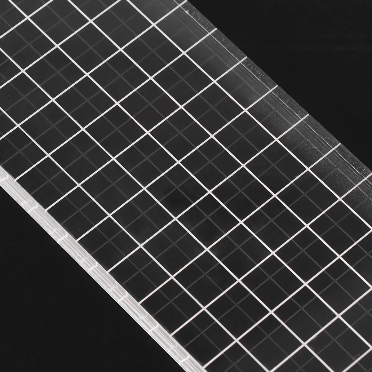 

Acrylic Stamp Blocks Transparent With Grid For Scrapbooking Diy Crafts Seal Stamping Projects Tools Storage Organizer