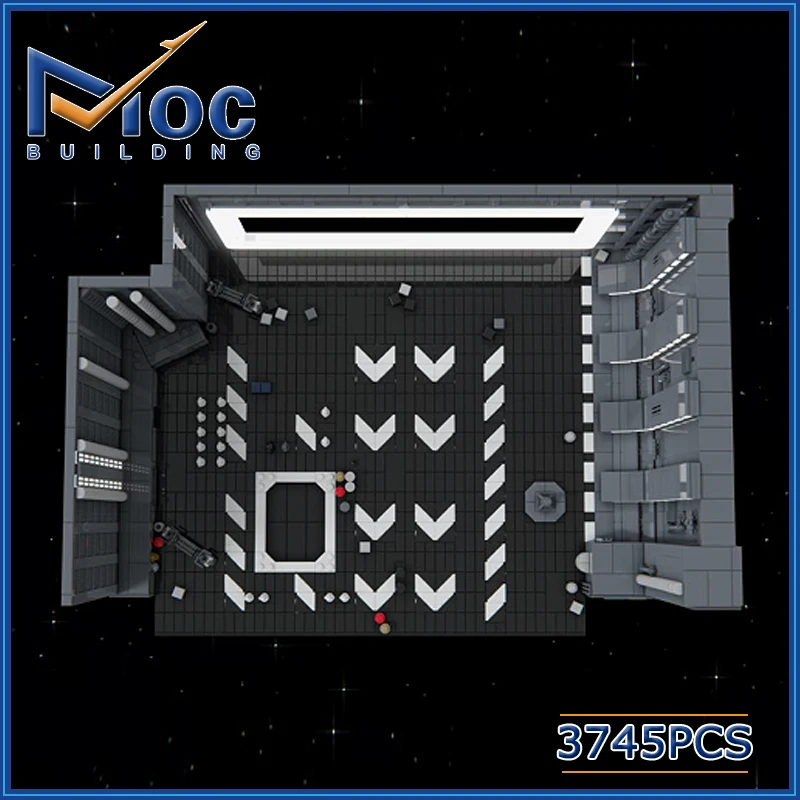 

Строительные блоки MOC, космическая серия, фильм UCS Hangar Bay 327, диорама, сделай сам, сборочные кирпичи, креативные игрушки, коллекция, подарки