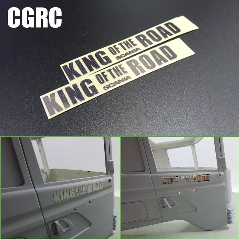 

Simulation Model King of The Road Character Sticker Decorate for 1/14 Tamiya RC Truck Trailer Tipper Scania R620 Car DIY Parts