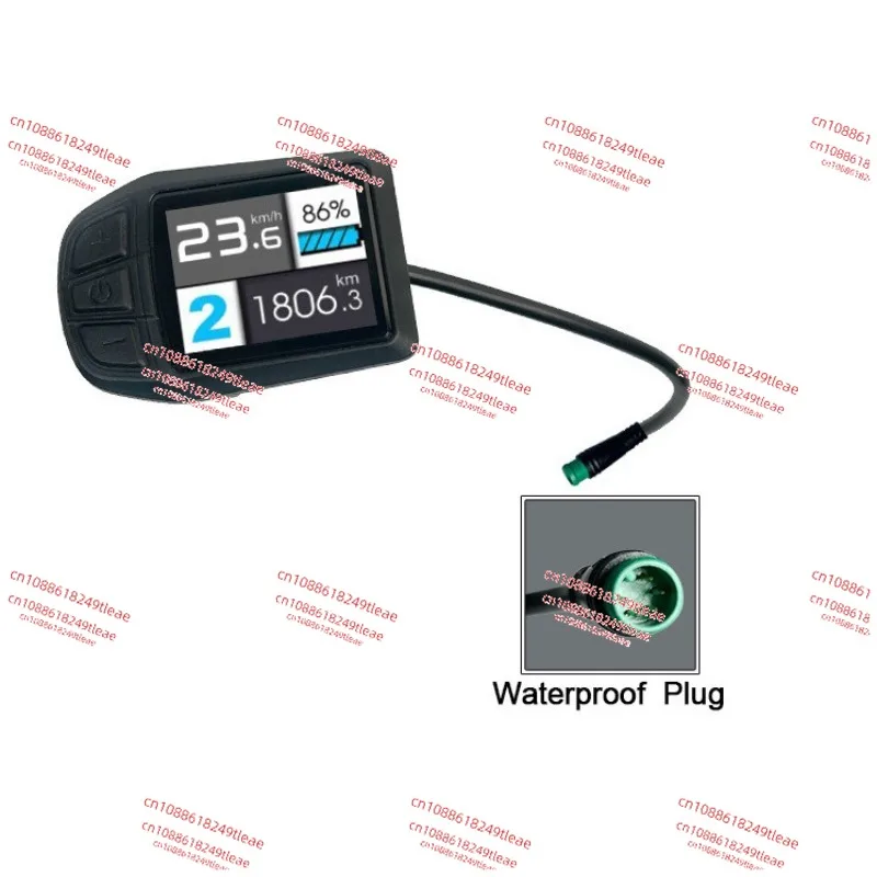 

Electric bicycle modification accessories Instrument color screen display Applicable to 36V48V52V waterproof connector