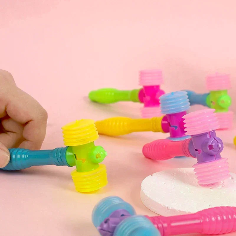 3Pcs Knocking Hammer Toy Musical Instrument Hammer Shape Knocking Vocal Educational Toy Kid Birthday Party Favors Gifts