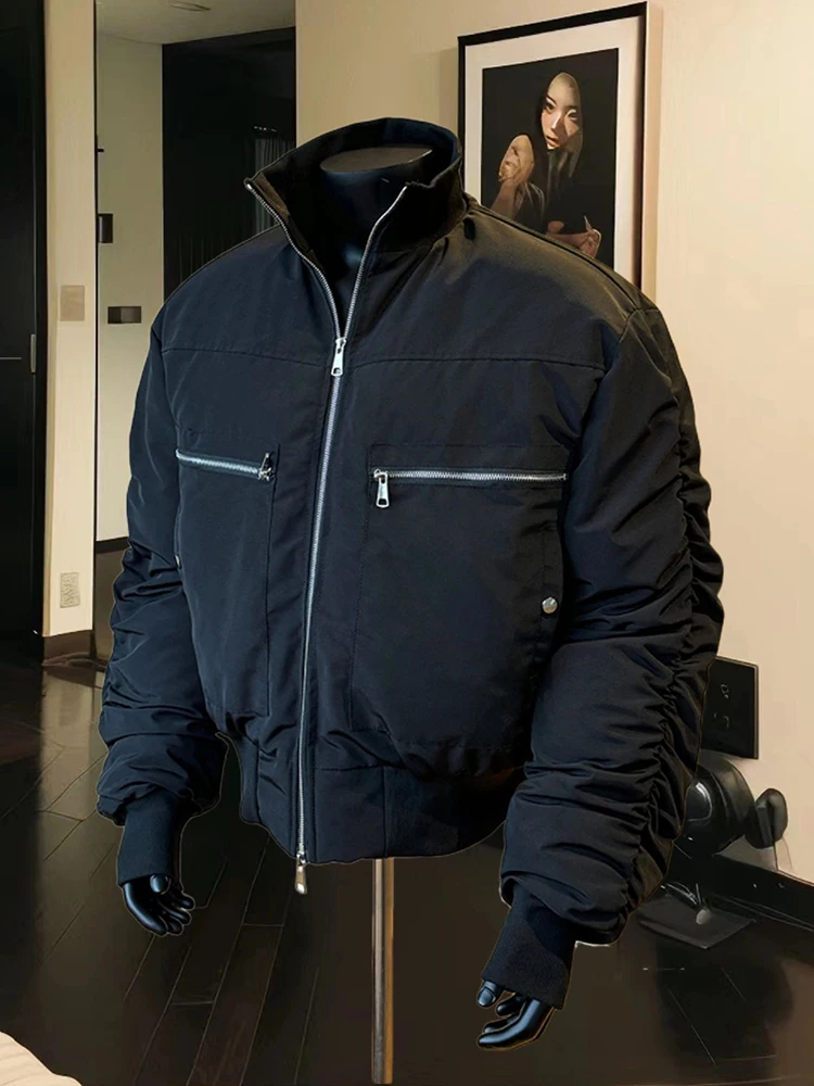 

Мужская зимняя рабочая куртка American Sle из хлопка, устойчивого к сминанию, с воротником-стойкой, для активного отдыха и спортивных игр