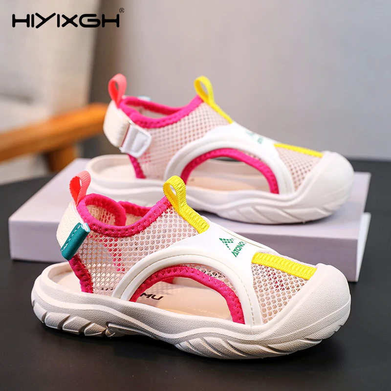 

Summer Color Blocking Refreshing Childrens Sneakers Mesh Breathable Casual Shoes Fashion Low Top Versatile Kids Running Shoes