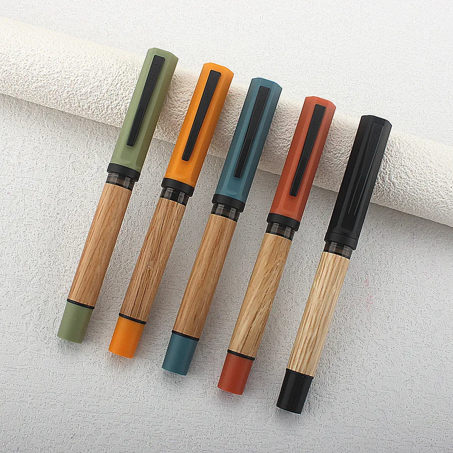 

JINHAO 58, деревянная авторучка, роскошная ручка с чернилами для письма F EF, элегантные ручки с чернилами для каллиграфии, офисные школьные принадлежности, канцелярские принадлежности