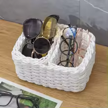 3pcs Handmade Straw Woven Soft Storage Round Paper Rope Storage Basket for Organizing Decorative Storage Bins Office Storage Box - AliExpress 15