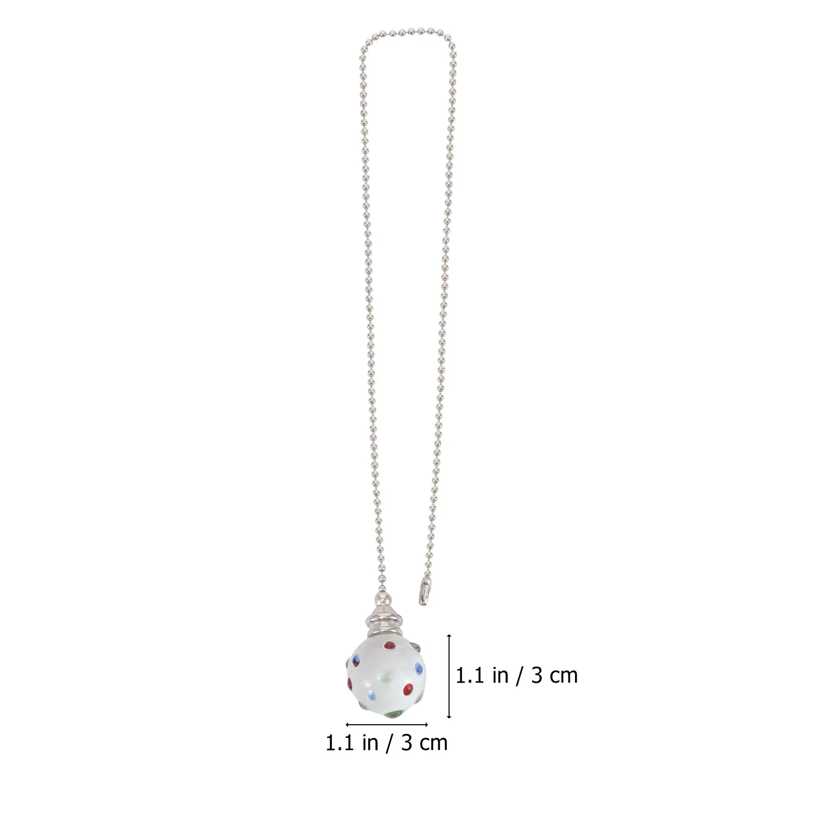 50Cm Crystal Ball Pendant Light Pull Chain for Fan Ceiling Fixture Decoration Beautiful Shiny DIY Home Wedding Party Festival