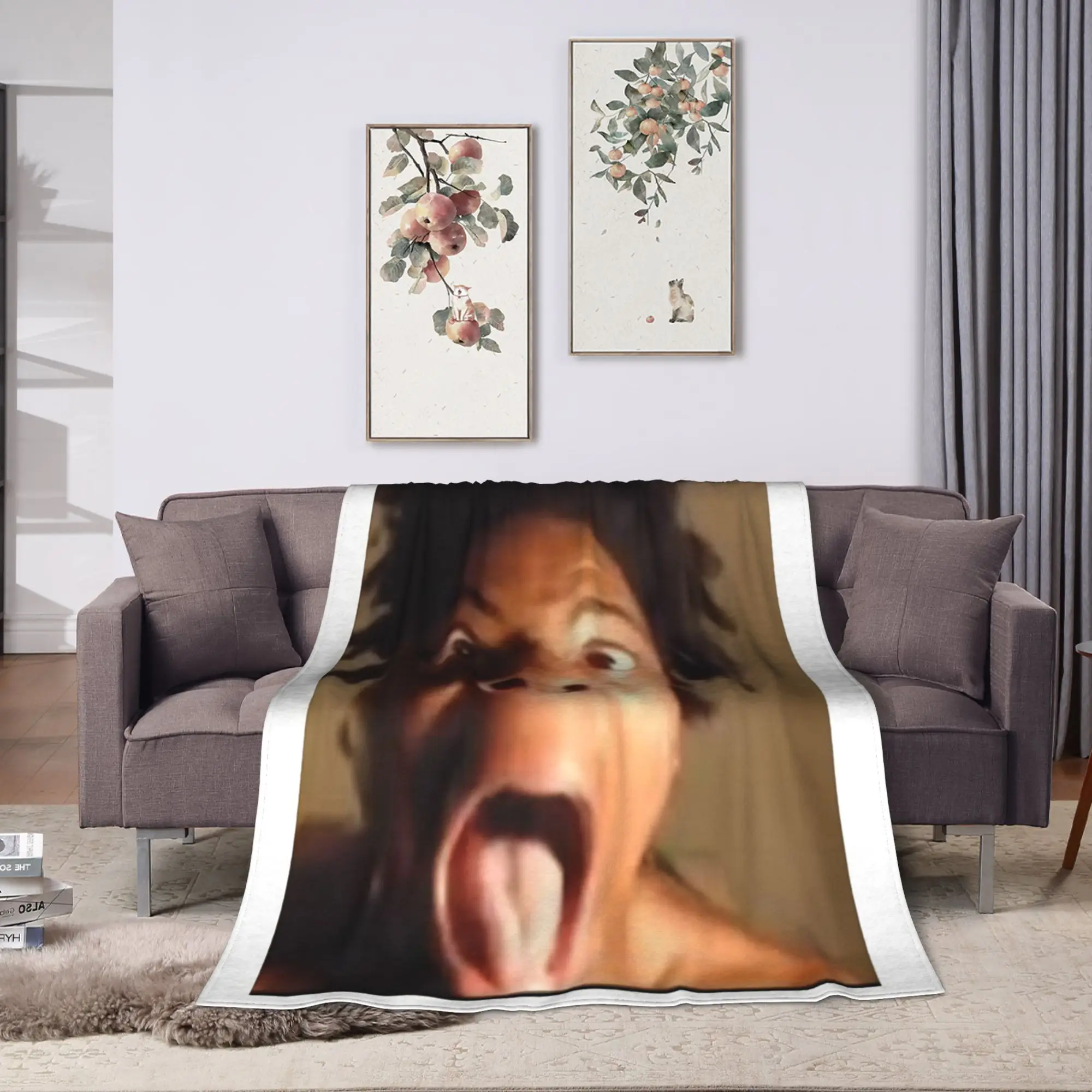 IShowSpeed Funny YouTuber Blanket  Camping Flannel Throw Blanket For Home Decor Super Warm Design Quality Bedspread Gift Idea