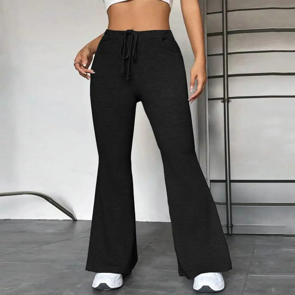 Pantalones de chándal de pierna ancha para mujer, ropa de calle clásica holgada, pantalones largos deportivos femeninos que combinan con todo para Fitness y Yoga, color gris