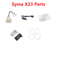 Syma X23 X23W RC Drone Spare Parts Accessories Propeller Motor Protecive Cover Charging Cable
