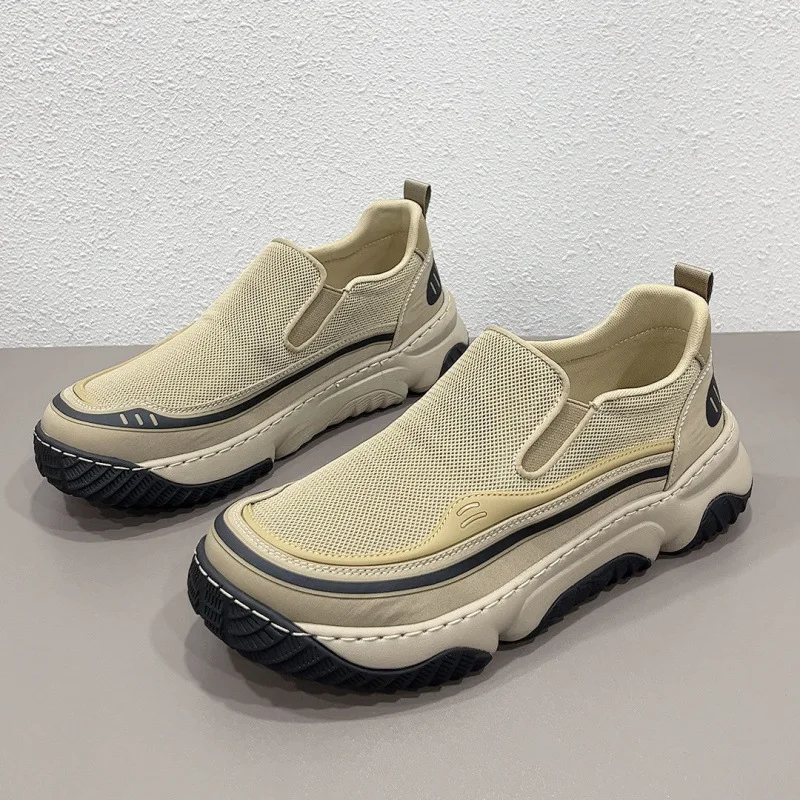 Anti-Fatigue Slip on Loafers Simple Slip on Wear, Ventilated Surface Keep Fresh, Ergonomic Cushion Make Long Walk Effortless