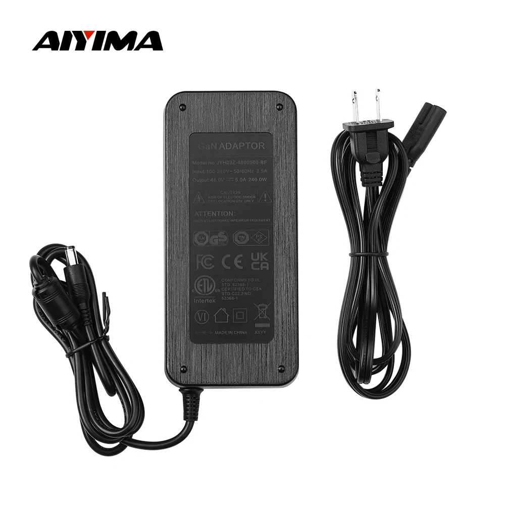 

AIYIMA 48V 5A Amplifier Gan Power Adapter Power Supply For TPA3255 TAS5630 Sound Amplifier Audio Amplificador for A07 MAX A08