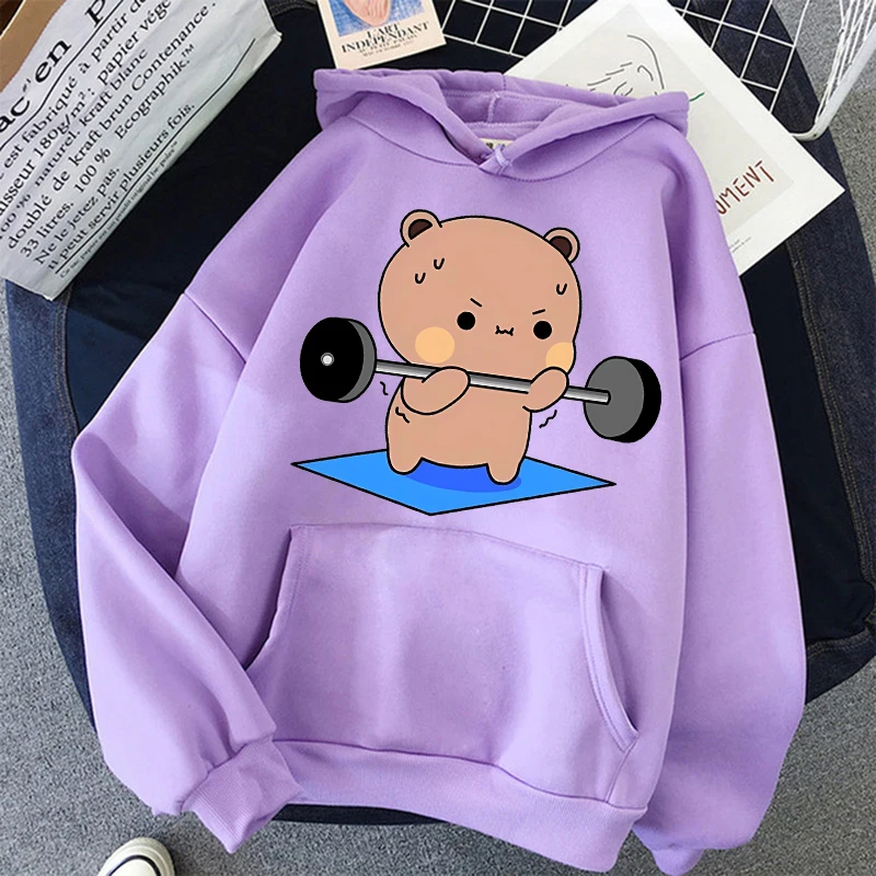 2024 Women Men Gothic Streetwear Kawaii Vintage Cartoon Sweatshirts Funny Graphic Hooded Bubu Dudu Y2k Print Hoodies Clothes