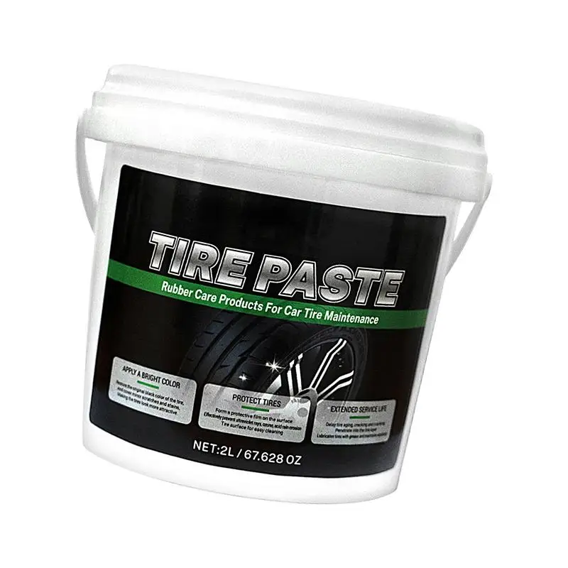 Car Tire Polish Wax 2L Shine Car Wax Car Polish Enhanced Gloss Long-Lasting Protection Complete Polishing & Waxing Kits