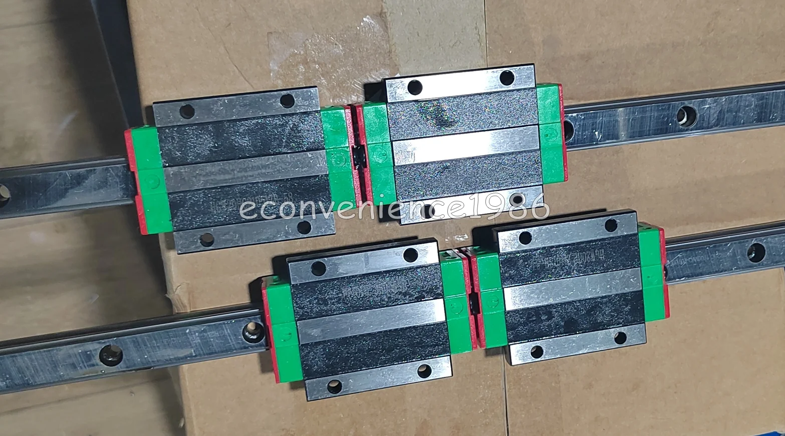 2 pcs HGR45--3000mm Jointed Linear Rail & HGH45CA/HGW45CC/HGH45HA/HGW45HC Block Carriage