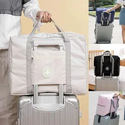 Bolsa de viaje plegable de gran capacidad, bolsas de almacenamiento de equipaje impermeables, bolsa de equipaje de mano multifuncional de un solo hombro, nuevo