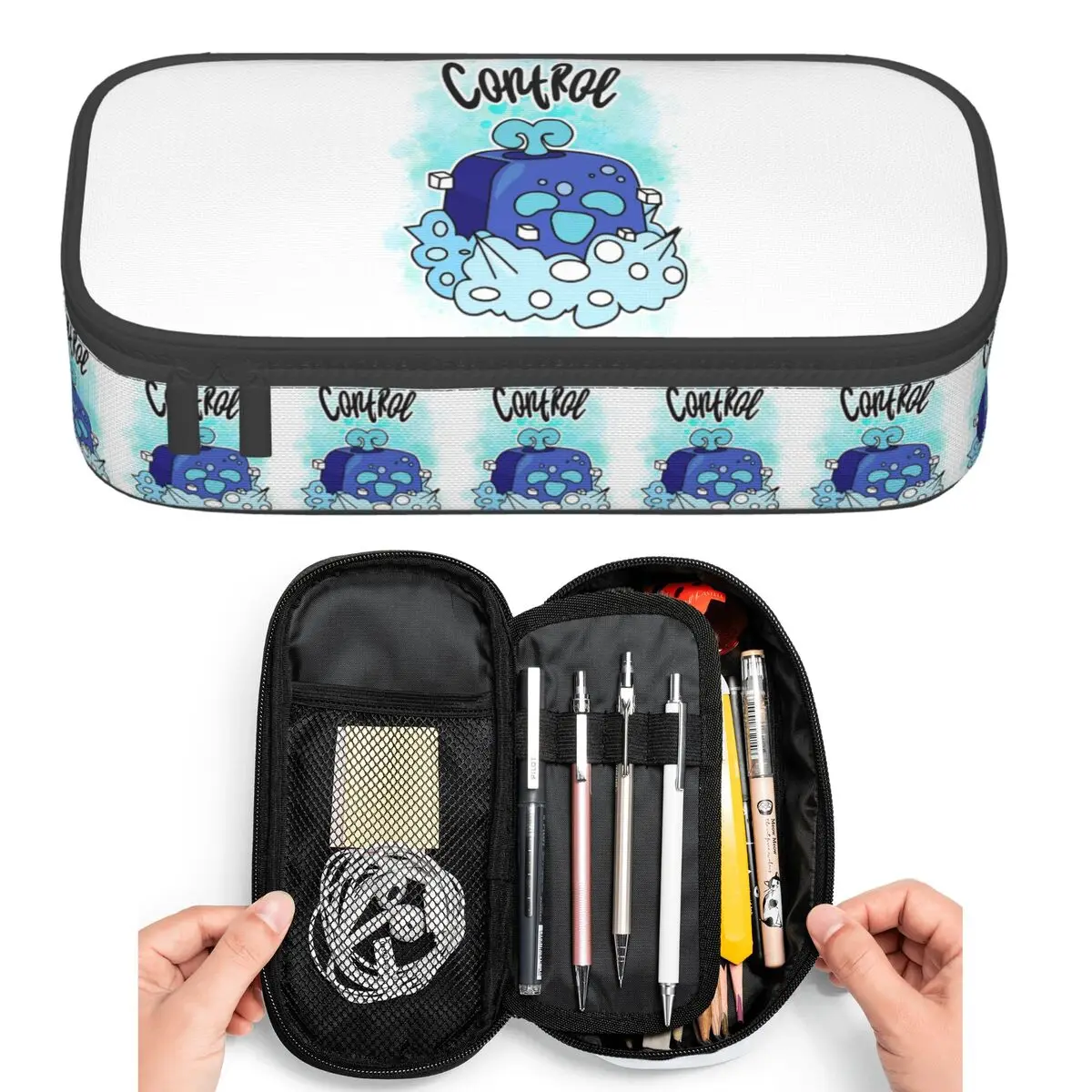 Control Blox Fruits Pencil Cases for Students Pen Box Pencil Bag Big Capacity Pencil Pouch Pen Holder
