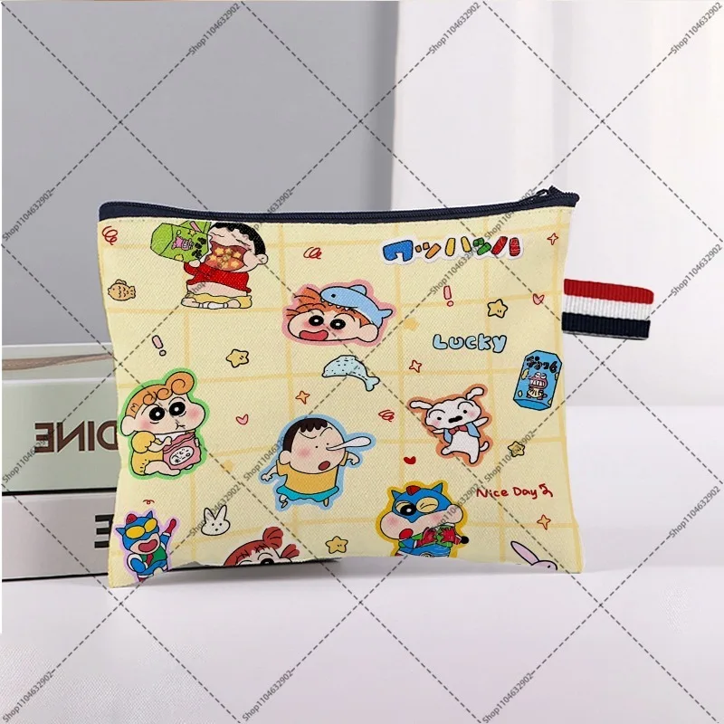 Crayon Shin-chan Coin Pouch Unisex Portable Purses Cute Cartoon Anime Pattern Wallet Women Men Fashion Wallets Party Gifts New