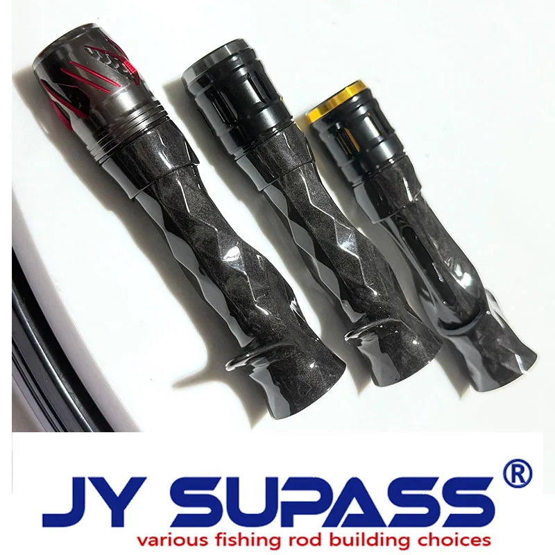 JY SUPASS bms-bmc custom fishing rod carbon Reel Seat handle set DIY Accessories Set for fishing rod custom reelseat carbon view 5