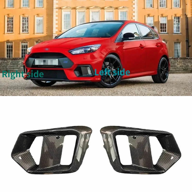 For Ford Focus RS 2015 2016 2017 2018 Car Accessories fog light frame front bumper fog light cover front bumper light Shell 1PCS