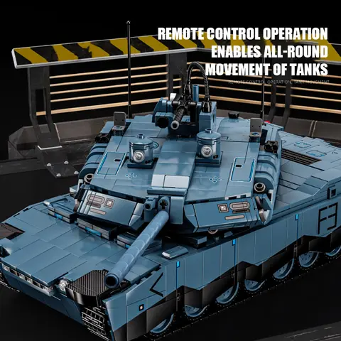 Andra världskriget Militär KF-51 EMBT Stridsvagn Byggblock Set Armé AbramsX T-14 Stridsvagnsmodell Fjärrstyrda Klossar Leksaker för Barn Presenter 8 best sales Lego RC-stridsvagn - №6