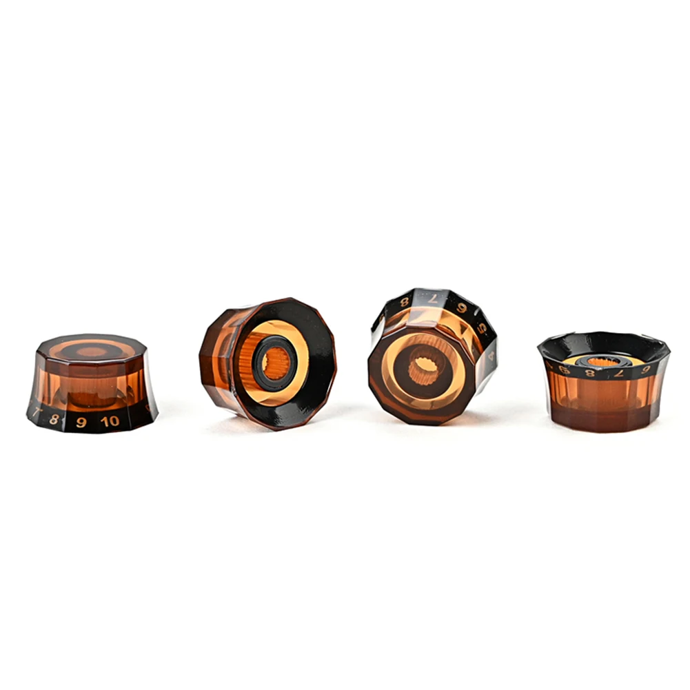 4Pcs Speed ​​Volume Tone Control Knobs Lampshade Style Rotary Volume Tone Buttons for PRS Guitars Parts