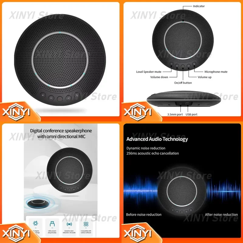 for Video Conference System PTZ Wireless Mic Meeting Omnidirectional Microphone Other Audio Video Equipments