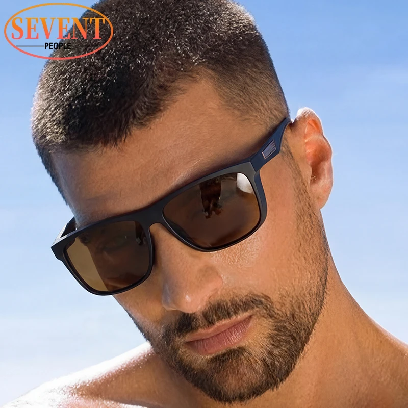 خمر الاستقطاب مستطيل فاسق النظارات الشمسية الرجال 2025 العلامة التجارية الفاخرة العصرية في الهواء الطلق القيادة نظارات شمسية للذكور ظلال كلاسيكية #3