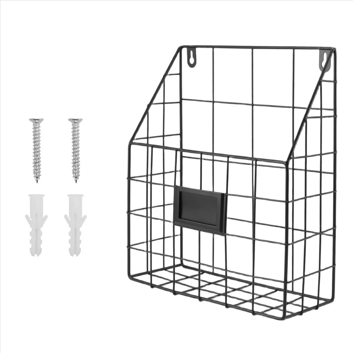 ✼Wire Mail Basket - Wall Mounted Hanging Folder/Document Organizer - Economic & Easy to Install Tray for Home Office & More