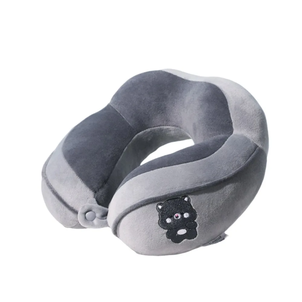 

PP Cotton Cartoon Animal Hump Neck Pillow Snap-fastener Skin-friendly Office Nap Neck Ergonomic Hanging Design Headrest Travel