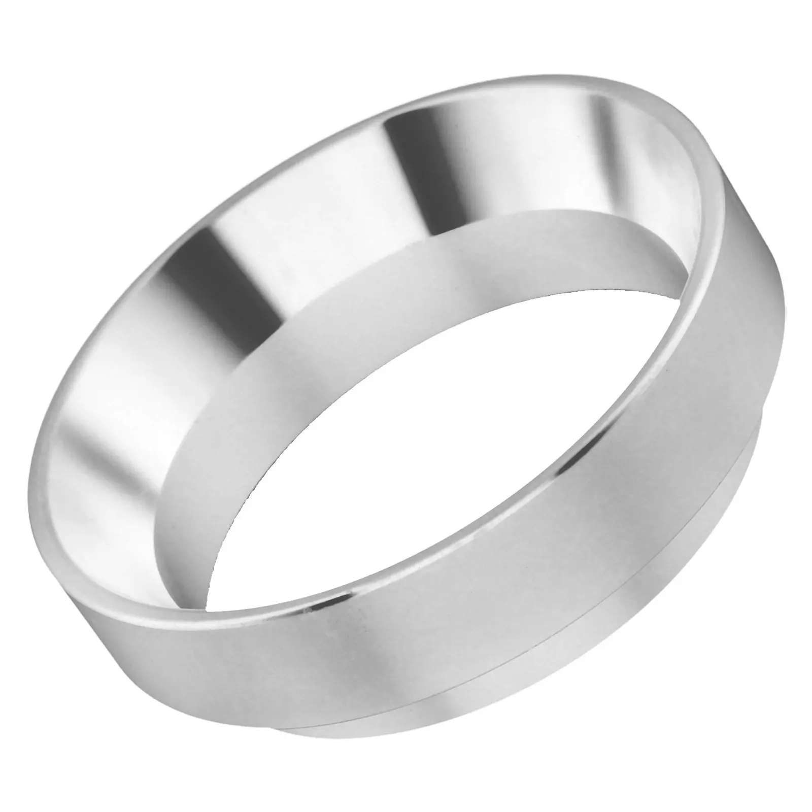 58Mm Aluminum Espresso Dosing Ring Professional Coffee Powder Funnel for Portafilter Reduces Mess Improves Tamping Efficiency