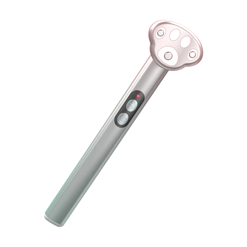 Portable Multi-Functional Cat Paw Shape Eye Massager Handheld Anti-Aging Wrinkle Removal Facial Wand Electric Eye Face Lift