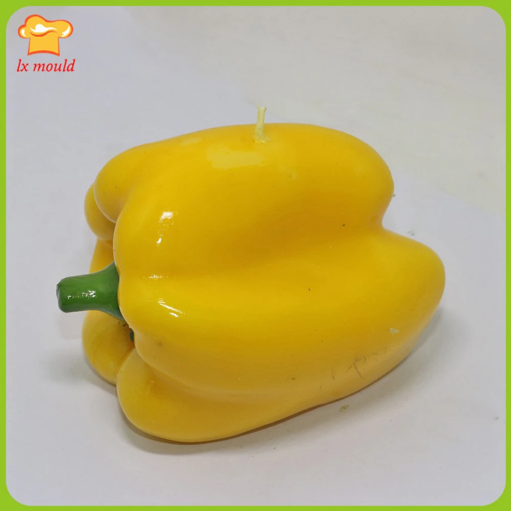 3D Silicone Candle Mold Set - Vegetables Design Includes Pepper Cabbage Shoots Asparagus & Bamboo for DIY Soap And Wax Plasters