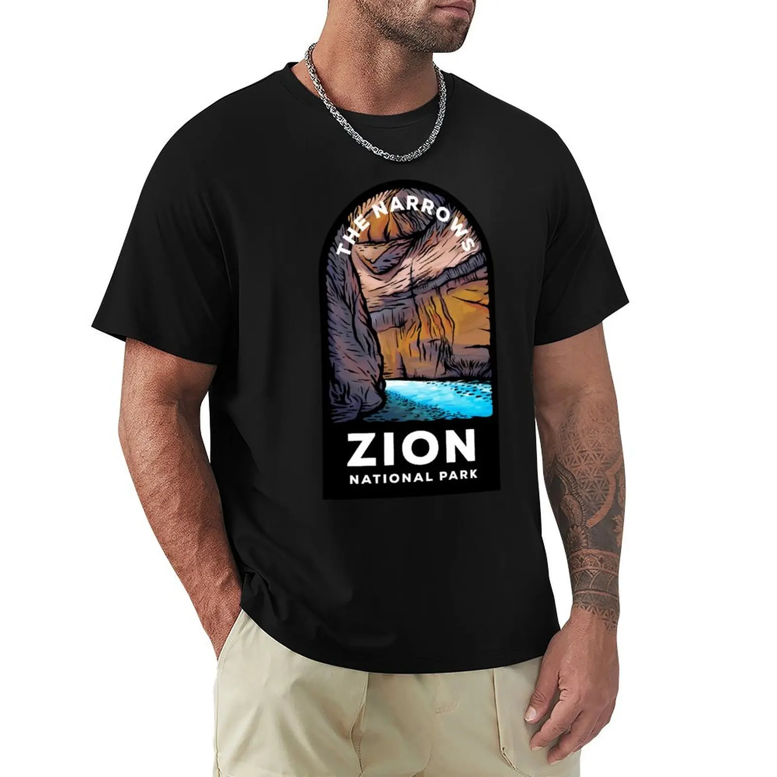 

The Narrows Zion National Park T-Shirt Worker Basic Short Sleeve Tee
