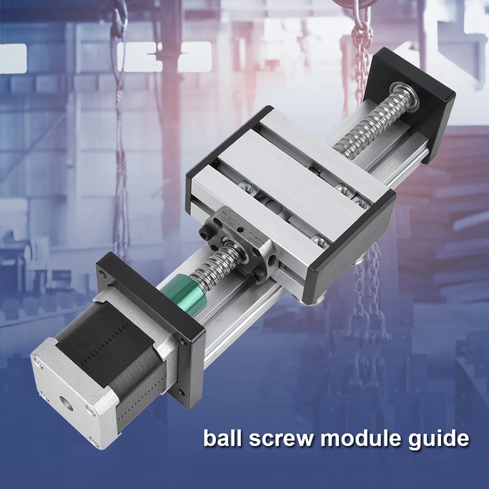 Aluminum Alloy Screw Slide Linear  Single Shaft  Stage Stroke 400mm with 57 Motor Ball Screw  Rail Screw