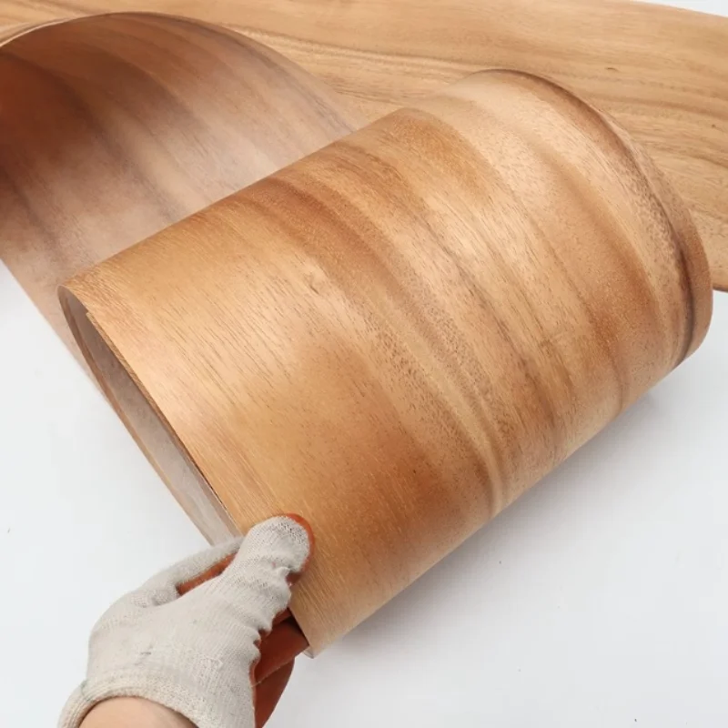 Natural Amber Pine Wood Veneer Translucent Grain for Guitar Musical Instrument Craft Furniture Decor Veneer Panels 250x18cm