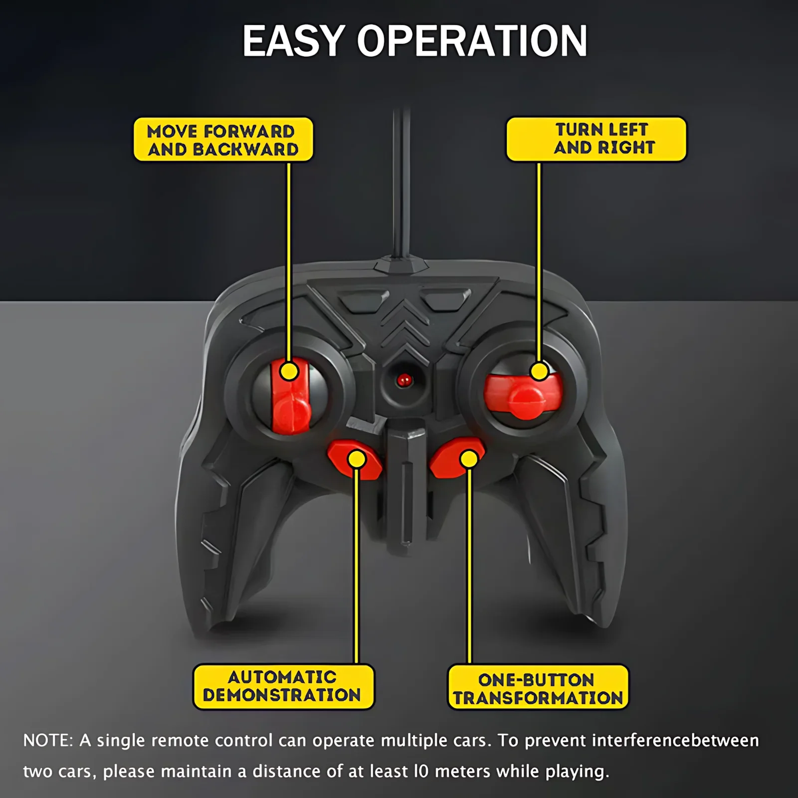 2-in-1 RC Transformierendes Roboterauto Spielzeug für Kinder Jungen, Mini-Fernbedienungs-Verformungs-Rennwagen mit Lichtern und Sound, STEM-Geschenk