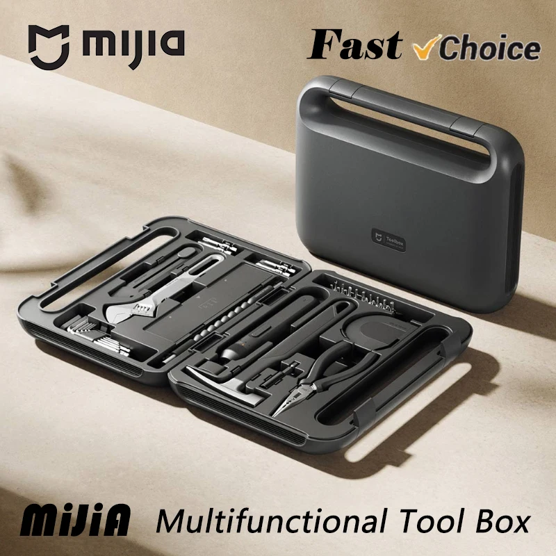 

2025 Mijia Electric Tool Set Portable Screwdriver Household Hand Tool Kit with Good Quality Plastic Toolbox Storage Case