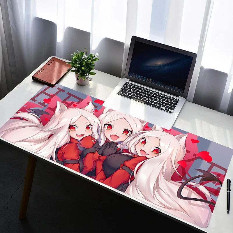 Mouse Pad PC Non Slip Rubber Anime Mousepad Laptop Gamer Cabinet Keyboard Pad Office Computer Gaming H-helltaker Desk Mouse Mat