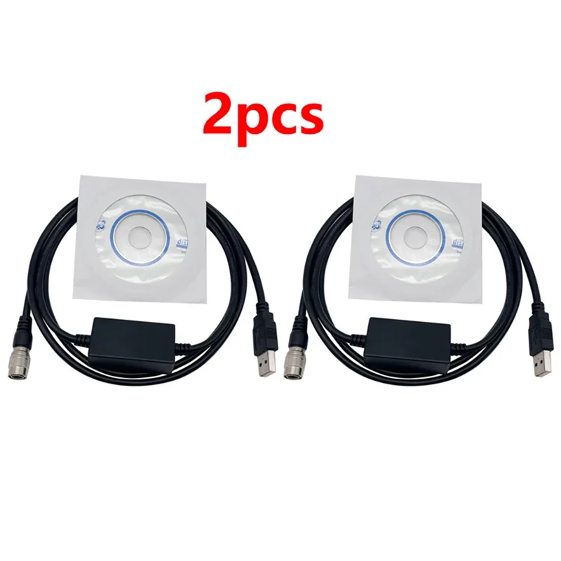 

AB02 2 шт. новый USB-кабель для загрузки данных для Nikon Total Stations 6-контактный кабель NIKON NPL 352 / DTM 522 / DTM 322 / DTM552