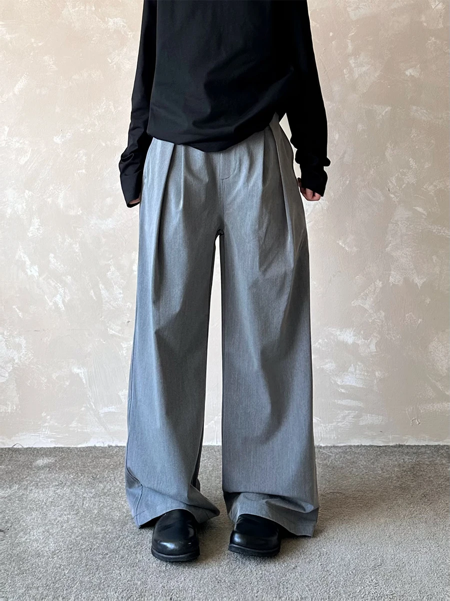 

High Waist Straight Leg Casual Pants Men Women Faion Ja Never Stay up Late Vintage Commuter Sle Long Trousers
