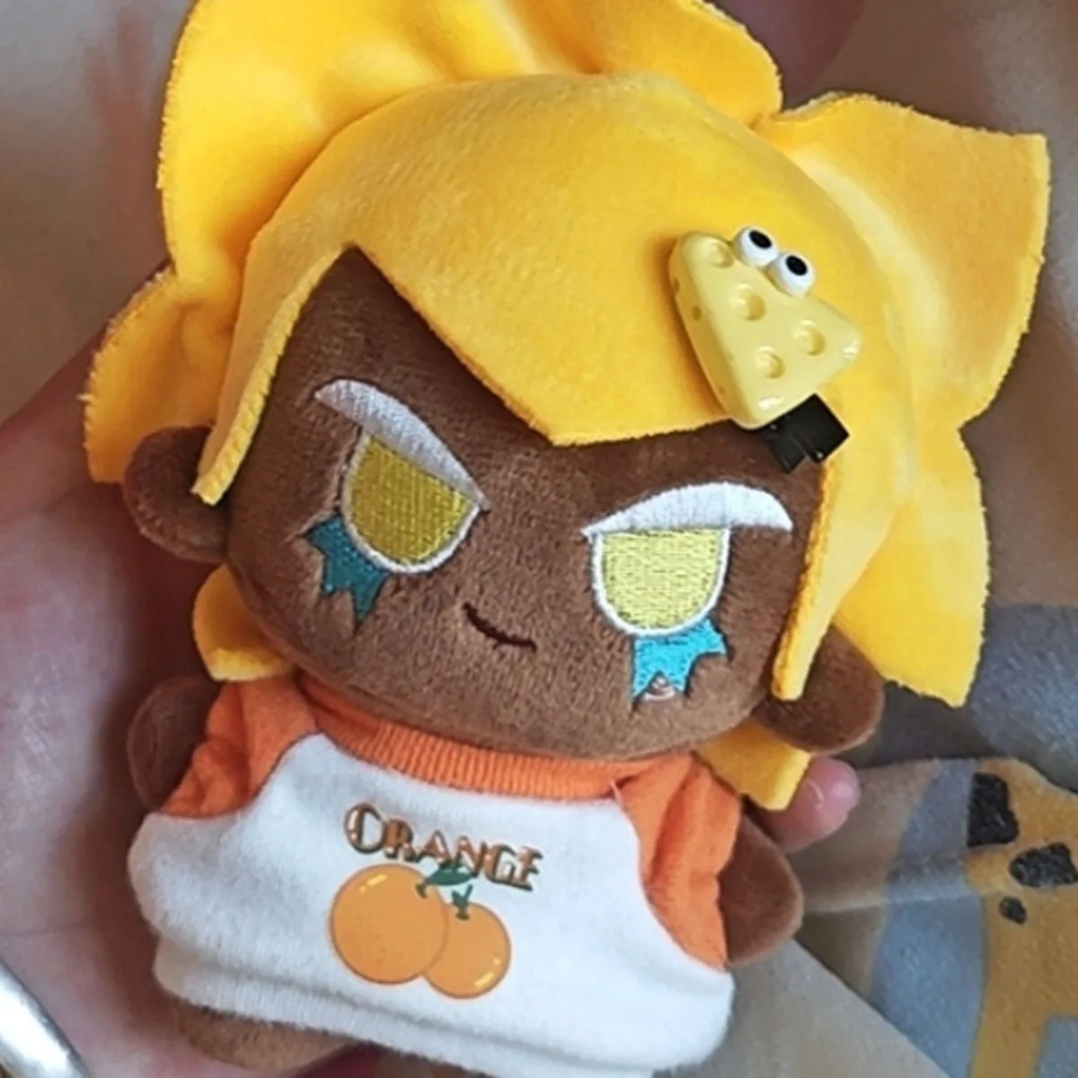 Figuras de Galletas de Queso Doradas de 10 cm del Reino de las Galletas, Muñecas de Algodón Kawaii para Cosplay, Decoración, Regalos