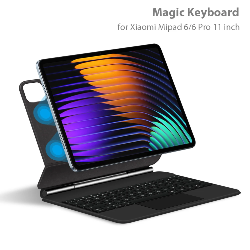 

Bluetooth Magic Keyboard Case for Xiaomi Mipad 6 6 Pro 11 inch 5 5 Pro Wireless Touchpad Keyboard Case Smart Fold Stand Case