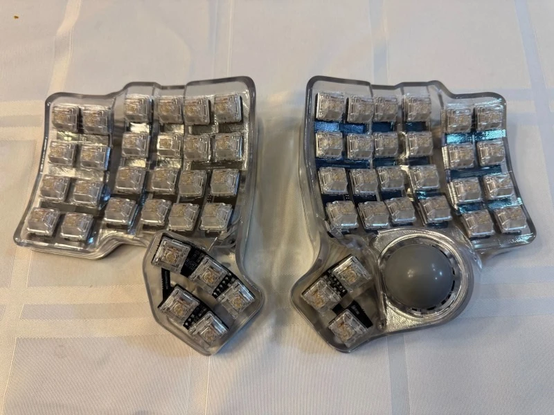 Charybdis Mini Split Keyboard Kit Custom Wired welding QMK/Wireless Bluetooth Hot-swap ZMK 3D Printing PWM3360 VIA GamerKeyboard