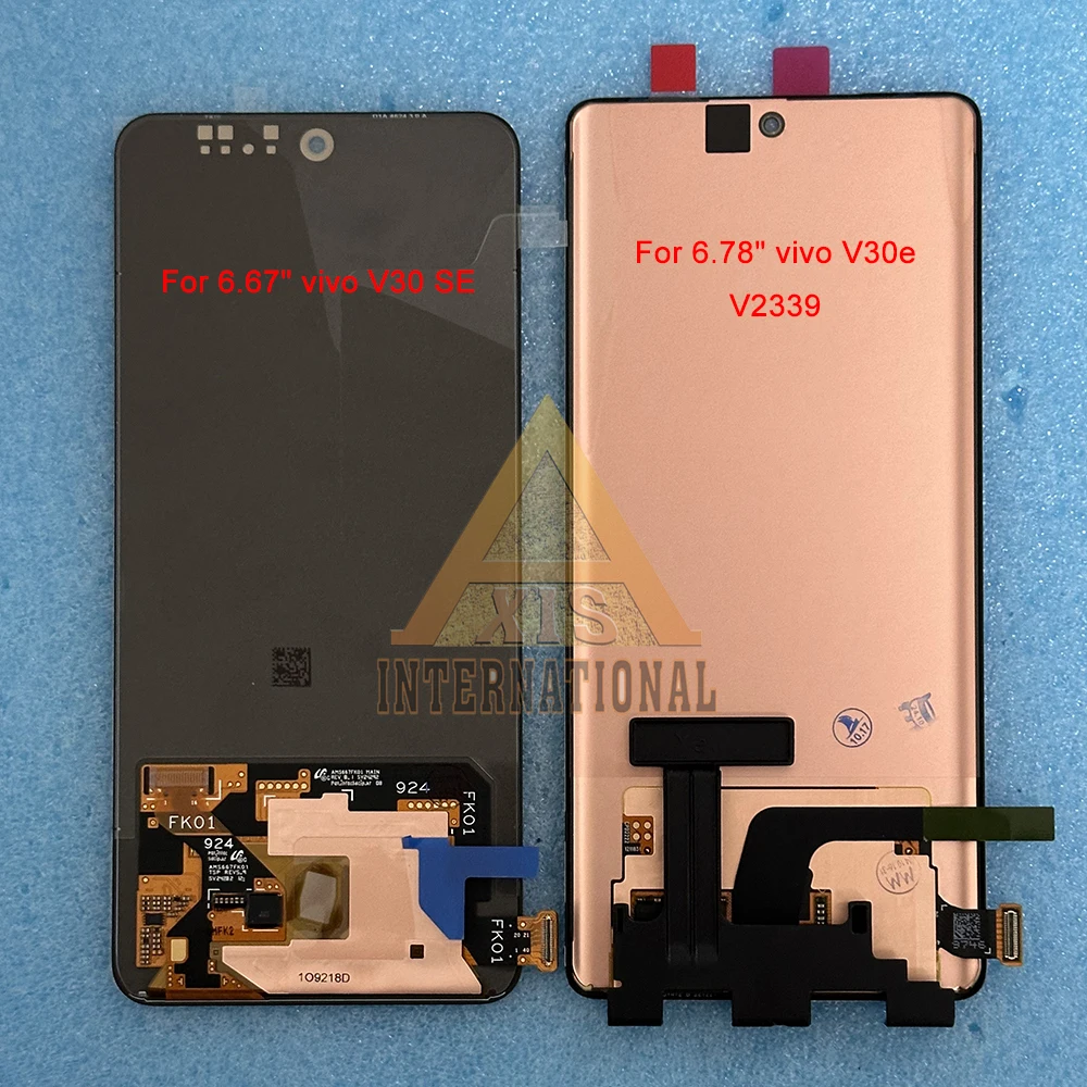 Original AMOLED For Vivo V30 V2318 LCD V30E V2339 V30 Pro Display V30 SE Screen For Vivo V29 5G V2250 V29 Pro V2251 V29e Frame