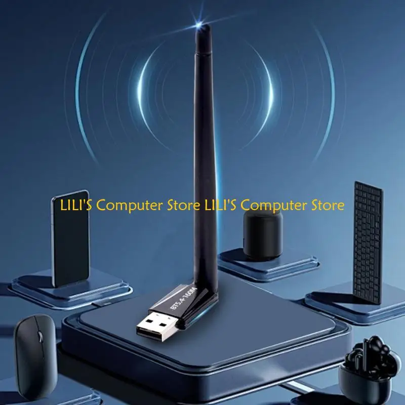 A52B USB Bluetoothcompatible 5.4 Adapter 120M Dongle for PC Wireless Mouse Keyboard Music Receiver Transmitter