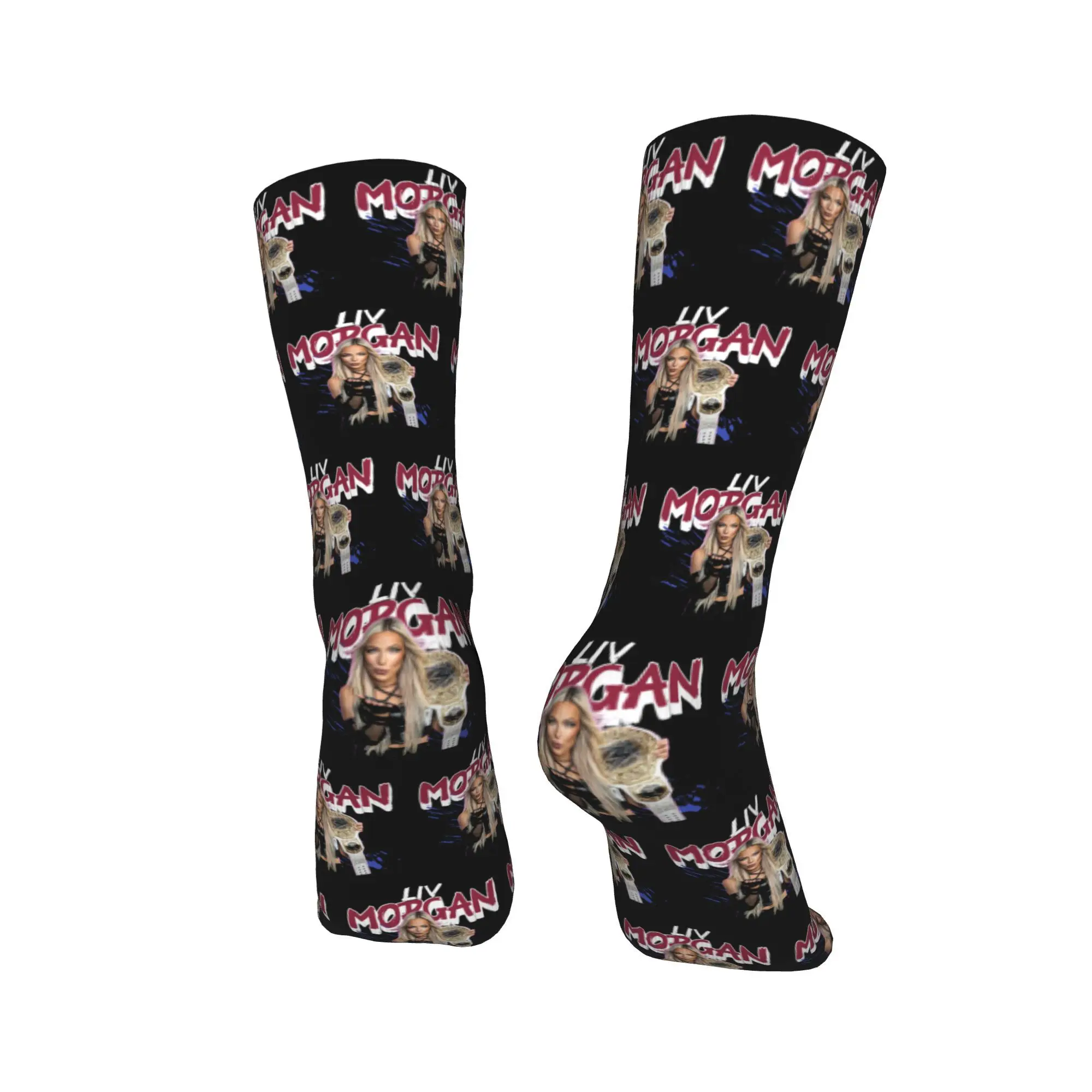 All Seasons liv morgan Socks Harajuku Super Soft Stockings Crew Socks for Men Women Birthday Present