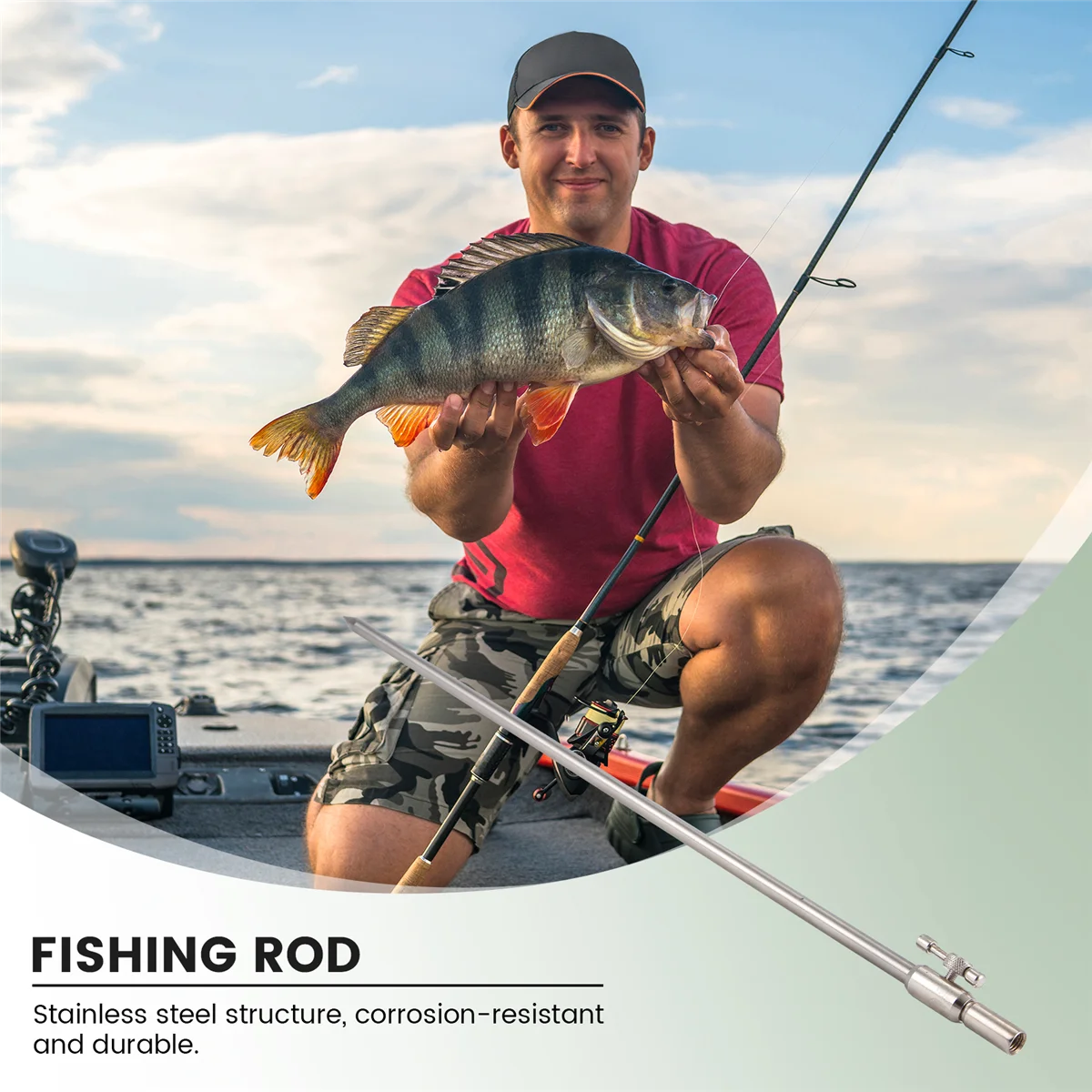 50-100 سنتيمتر تمديد الفولاذ المقاوم للصدأ الصيد Bankstick قابل للتعديل الكارب الصيد البنك عصا الصيد رود الراحة ل لدغة إنذار