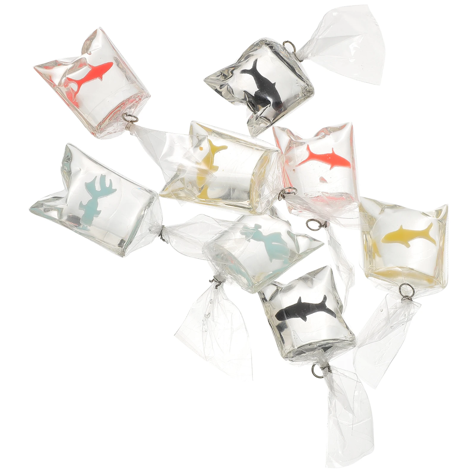 

8Pcs Resin Goldfish Charms Fish Shaped Pendants Earrings Bracelet Accessories Novelty Ornaments Crafts Earring Charms