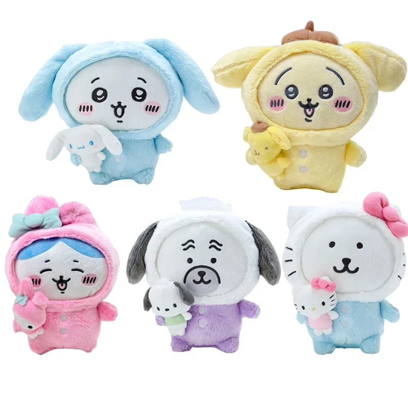 Sanrio My Melody Cinnamoroll аниме Kawaii 20 см детская кукла Hachiwares Usagis плюшевая кукла украшение спальни милая девочка мультяшный подарок